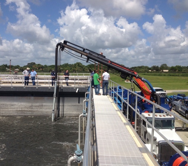Supporting image for Case Study: Branford, FL - Accumulated sand and grit cleaned from aeration basin and digester while plant remains online