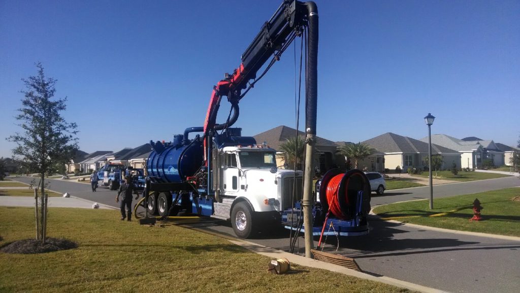 Supporting image for Case Study: Sumter County, FL - 60-inch stormwater pipe cleaning at a private facility