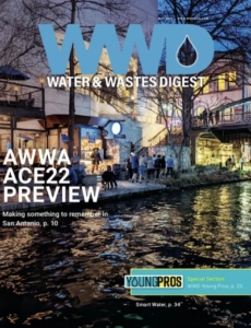 Cover of Water & Wastes Digest May 2022 issue containing the WWD Young Pros special section
